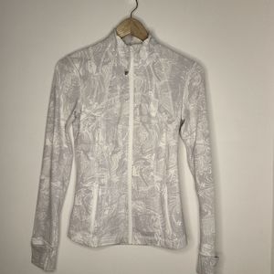 Lululemon jacket,  white and gray,  in size 4.